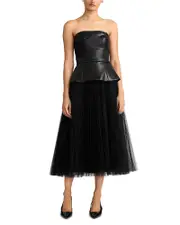 Zac Posen Wicked x Zac Posen Pleated Tulle Dress