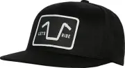 American Biker Handlebar Society Flexfit Flatbrim Hat Black