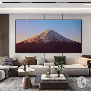 日本富士山掛畫 黑白富士山裝飾畫 極簡工業風金山壁畫 客廳沙發背景牆招財風水畫 輕奢大氣臥室床頭牆壁貼