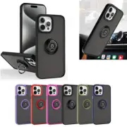 For iPhone 13/13 Pro/13 Pro Max/13 Mini- Ring Holder/Kickstand Matted Case Cover