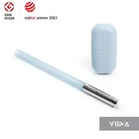 在飛比找momo購物網優惠-【VIIDA】UiU 環保便攜粗吸管+杯套-迷霧藍(首創異材