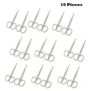 AAPRO 10 Pack - 3.5" Safety Nose Mustache Facial Hair Scissors for Trimming
