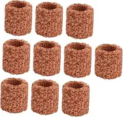 Garneck 10Pcs Aquarium Filter Ring Durable Ceramic Plant Fixing Rings for Fish Tank Suitable for Aquatic Landscapes No Bottom Required Easy Plant Stabilization