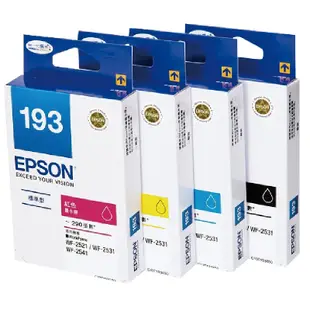 EPSON 193 / T193 四色一組 原廠墨水匣 盒裝