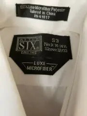 S3 14 14.5 32/33 New White Collar Tuxedo Shirt LUXE MICROFIBER TUXXMAN