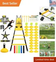 Agility Ladder Speed Training Equipment Set-20ft Speed Ladder/Running Parachu...