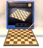 Philos walnut and maple chessboard 45cm (50mm squares) (UK)