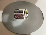 4 X ROUND SILVER ART & CRAFT PRESENTATION BOARDS, FOIL COVERED 30 CM DIA,