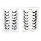 7 Pairs Natural False Eyelashes Fake Lashes Long Makeup 3D Mink Lashes Extension