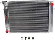 SPAWON 4ROW Aluminum Radiator For Commodore VL VN VS VP VR VG V8 1986-1997 Automatic Transmission (Silver, Radiator)