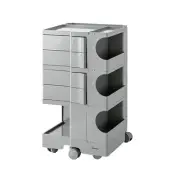 Storage Trolley Bedside Table 5 Tier Cart Grey Organizer Utility Furniture -L-GY