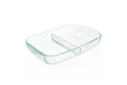 Pyrex Divided Glass Bakeware 8x12" 2.6L