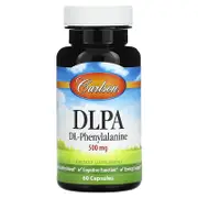 Carlson, DLPA, DL-Phenylalanine, 500 mg, 60 Capsules