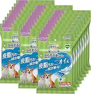 Deo clean body wiping sheet medium-sized dog 15 pieces × 24 pieces set with fragrance