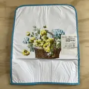 Vintage Electric Mixer Cover Basket Flowers Bumble Bee Plastic Blue Trim New
