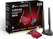TP-Link AXE5400 Tri-Band Wi-Fi 6E Bluetooth 5.2 PCI Express Adapter with Two Antennas, Intel Wi-Fi 6E Chipset, Magnetized Antenna Base, Low-Profile Bracket Included, WPA 3 (Archer TXE75E) (UK Version)