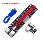 PCI-E 1x to 16x Powered USB3.0 GPU Riser Extender Adapter Card Board Cable kit