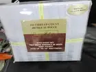 King Sheet Set 400 CT 100% COTTON SATEEN LILAC DAMASK STRIP DESIGNER COLLECTION