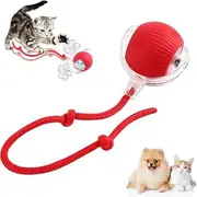 Mumoo Bear Interactive Dog Ball, Cat Toys Rolling Ball, Cat Toys Ball for Indoor Cats Fast Rolling on Carpet, 360° Smart Automatic Roll Pet Ball, Smart Self Roll Ball for Dog and Cat