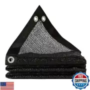 ColourTree 50% Black Shade Cloth, 8FT x 10FT Mesh Tarp, UV Resistant Netting