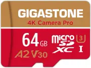 64GB Micro SD Card, 4K Camera Pro, UHD Video for Gopro, Action Camera, Wyze, DJI