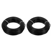 22AWG Gauge Stranded Hook-Up Wire PVC Tinned Copper Wire 30m/100ft Black