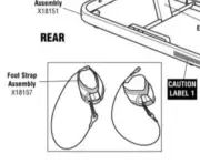 Pilates Power Gym / ankle foot straps with Cable