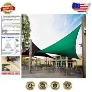 8' Triangle Sun Shade Sail - 95% UV Protection, Heavy Duty & Custom Sizes