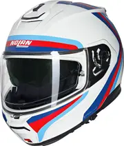 Nolan N100-6 Assoluto 347, flip up helmet , color: White/Red/Blue/Light Blue , size: S