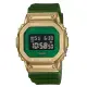 【CASIO 卡西歐】G-SHOCK 沙漠越野 奢華冒險 搶眼金綠 金屬錶殼 經典方型 GM-5600CL-3_43.2mm