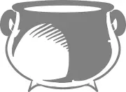 DIY Art Project Paint Reusable Stencil Silhouette - Halloween Pot Cauldron