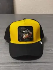 Goorin Bros The Farm Mamba Animal Trucker Solid Black Patch Snake RARE Hat Cap