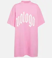 [Balenciaga] Balenciaga Printed cotton jersey T-shirt AU 14 pink
