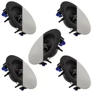 5 Pack - TDX 8" 2-Way Ceiling Wall Home Theater Speaker Flush Mount White New