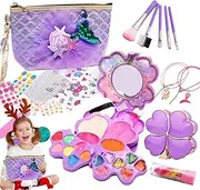 Children's Makeup Set | 26X/Set Washable Cosmetic Toy Beauty Set - Washable Safe Little Girl Makeup Set, Creative Washable Makeup Set Toy for Girls, Kids Aged 3-12