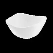 Oneida L5750000764S Luzerne Stage Warm White 21 oz Porcelain Square Bowl - 2 Doz
