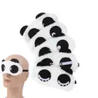 Plush Panda Face Eye Mask Travel Sleeping Soft Eyeshade Portable Sleeping Co _we