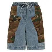 [3.1 Phillip Lim] Patchwork Camo Ripstop Basketball Shorts