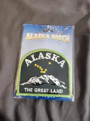 Alaska The Great Land Dipper Mountains Souvenir Embroidered Patch Badge New