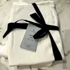 NWT WEST ELM White Linen Full Size FLAT SHEET only