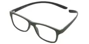 Square Full Rim Plastic Men's Glasses Green Size +1.25 - Lenses Included - Private Health Rebate - Blue Light Block Available - SmartBuy Readers