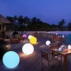 2pcs LED Solar Floating Ball Light 16-color 4-mode Remote Control Pool Pool Lawn