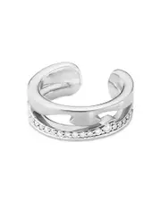 Georg Jensen 18K White Gold Fusion Diamond Ear Cuff