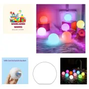 8Packs Rechargeable Floating Pool Lights, 3-Inch LED Balls, Fast Charging, 15...