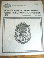 1987 Harley-Davidson Police Service Manual Sup. NEW Super Electra Glide OEM
