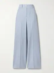 [CEFINN] CEFINN - Tyler Woven Wide-leg Pants - Blue - UK 8 UK 8 Blue