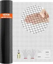 VEVOR Hardware Cloth, 48'' x 50' Galvanized Wire Mesh Roll, 19 Gauge Chicken Wire Fence Roll, Vinyl Coating Metal Wire Mesh for Chicken Coop Barrier, Rabbit Snake Fences, Poultry Enclosures