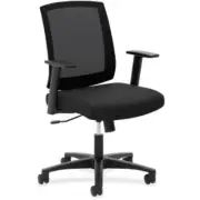 Basyx By Hon Vl511 Mid-back Task Chair - Foam Black Seat - Black Back