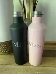Things Remembered Mr and Mrs Corkcicle Wedding Tumbler - NEW