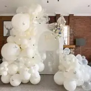 Pure White Balloon Garland Arch Kit Baloon Wedding Birthday Party Decoration
